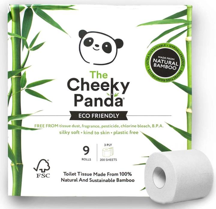 Immagine prodotto The Cheeky Panda The Cheky Panda, carta igienica in bambù, 9 rotoli (9 x)