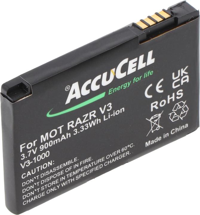 Immagine prodotto AccuCell Batteria adatta a Motorola V3 Razr, PEBL SNN5696, BA700