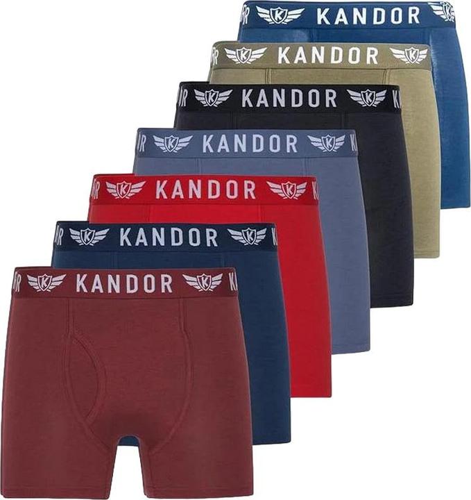 Immagine prodotto Kandor Quinfly Boxer Uomo Misura Confezione 7 (L, Confezione da 7)