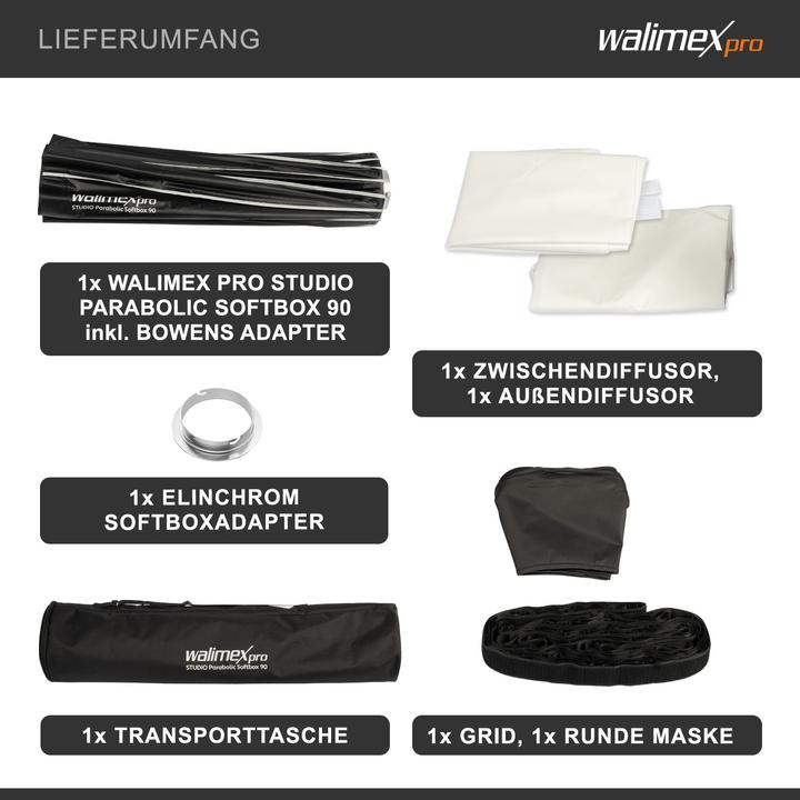 Produktbild Walimex pro Studio Parabolic Softbox 90 Elinchrom (Parabole Softbox, 90 cm)