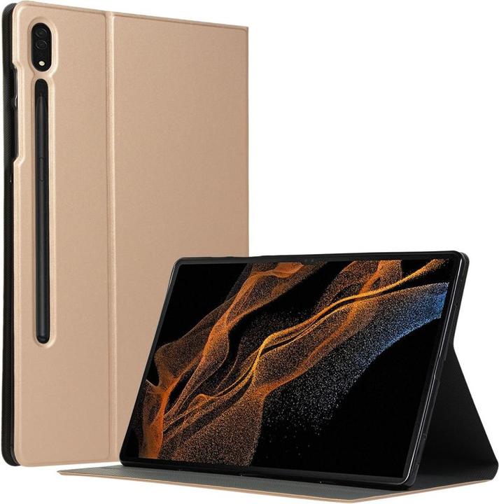 Produktbild Cover-Discount Galaxy Tab S8 Ultra - Tri-fold Smart Case gold (Galaxy Tab S8 Ultra)