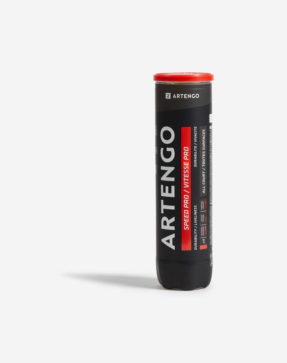 Actual product image Artengo TB Speed Pro tennis balls - tin of 4 yellow