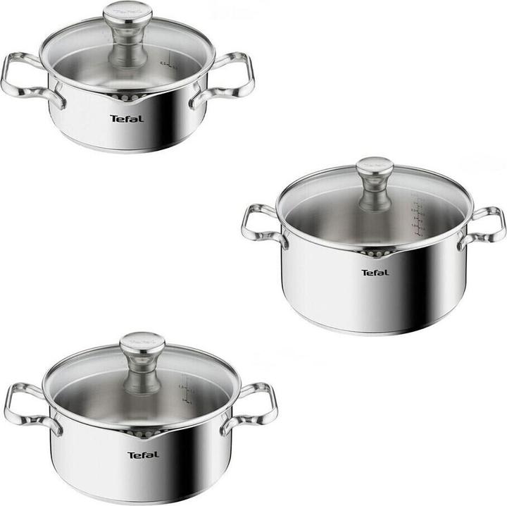 Actual product image Tefal Duetto saucepan (20 cm, Pot, Stainless steel)
