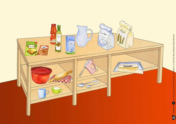 Produktbild Rezepte aus aller Welt: Backen nach Bildern. Kamishibai Bildkartenset (Deutsch, Petra Lefin, Nina Held, 2024)
