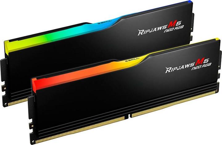 Actual product image G.Skill DIMM 32 GB DDR5-6000 (2x 16 GB) Dual-Kit (schwarz, F5-6000J3038F16GX2-RM5NRK, Ripjaws M5 Neo, INTEL (2 x 16GB, 6000 MHz, DDR5 RAM, DIMM)