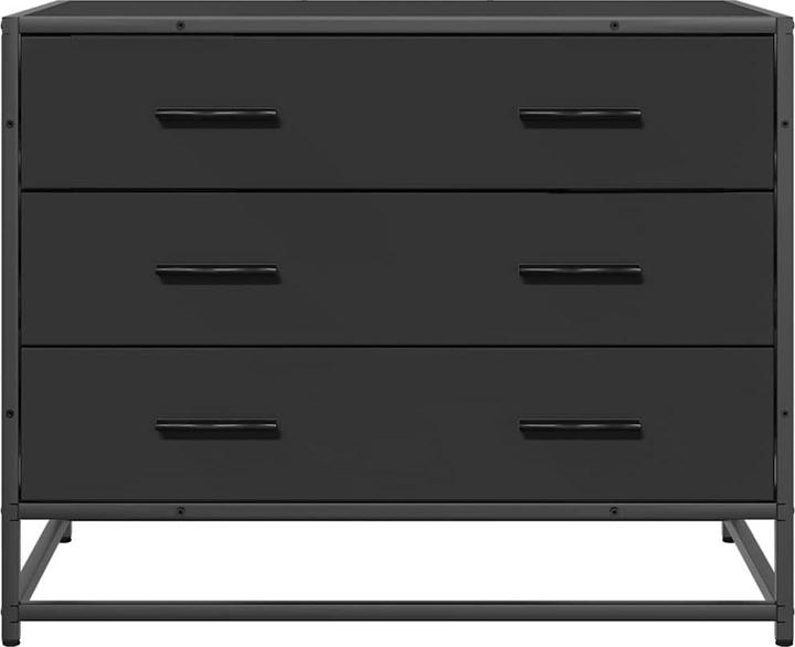 Produktbild VidaXL Schubladenschrank Schwarz 70x41x56 cm Holzwerkstoff Schubladenkommode