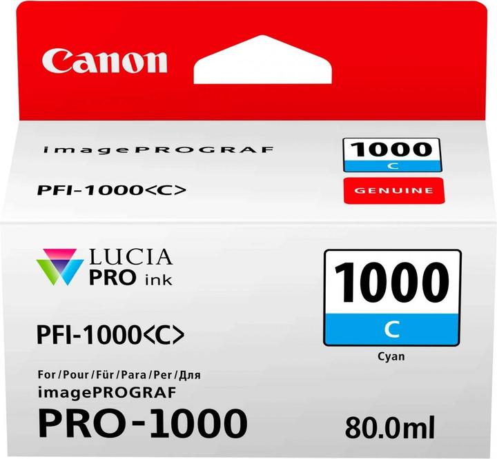 Label énergétique Canon Pfi-1000c (C)