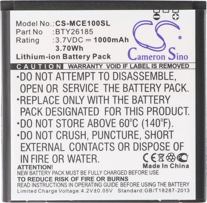 Immagine prodotto AccuCell Batteria per Mobistel Cynus E1 BTY26185, MT-350b