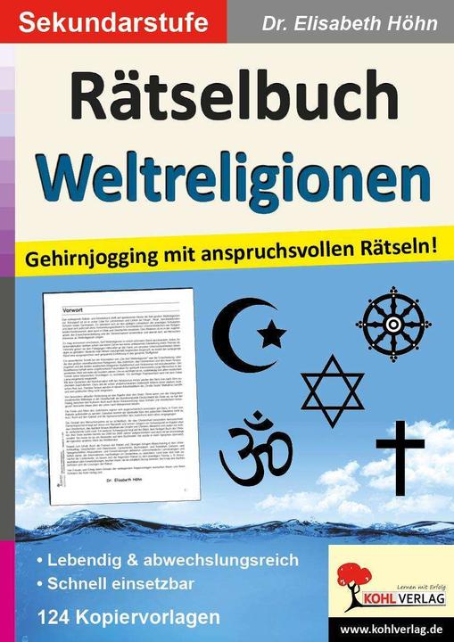 Produktbild Rätselbuch Weltreligionen (Deutsch, Elisabeth Höhn, 2013)
