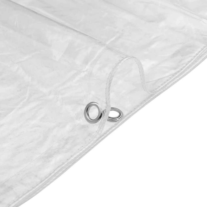 Immagine prodotto VidaXL Telone trasparente con occhielli 3x3 m Telone trasparente in PVC (300 x 300 cm)