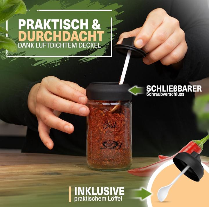 Produktbild Viwares 9-teiliges Gewürzgläser Set