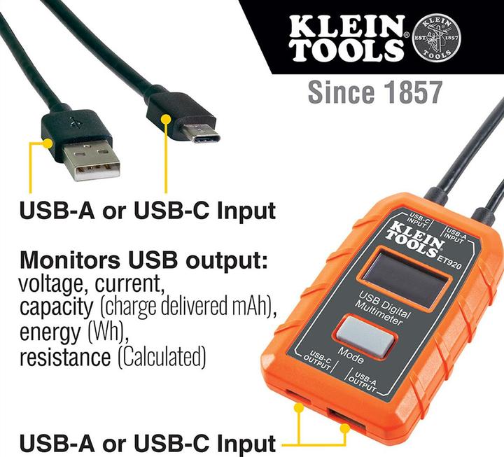 Actual product image Klein Tools ET920 Multimeter Digital Multimeter (ET920)