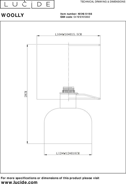 Actual product image Lucide Woolly (E14)