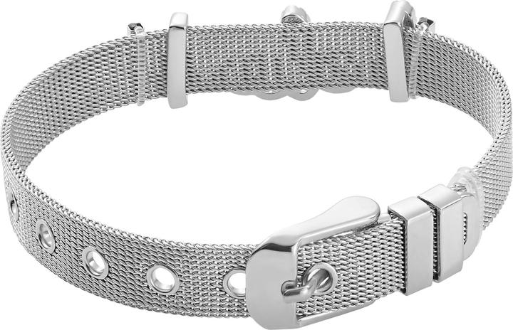 Actual product image Heideman Mesh bracelet Believe polished (100% stainless steel)