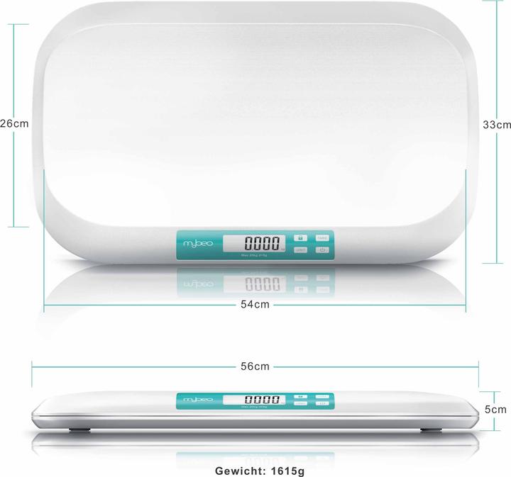 Actual product image Mybeo Digital baby scales with display (20 kg)
