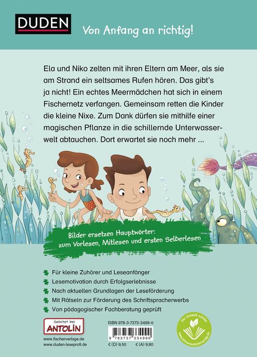 Produktbild Duden Leseprofi – Mit Bildern lesen lernen: Abenteuer mit dem Meermädchen (Deutsch, Anja Kiel, Alexandra Langenbeck, 2022)