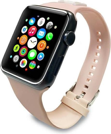 Produktbild Karl Lagerfeld KLAWMSLCP Apple Watch Strap 38/40 / 41mm pink / pink strap Silicone Choupette Heads (38 mm, 40 mm, Silikon)