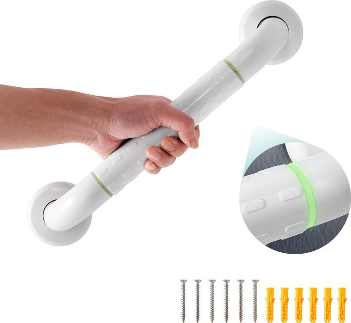 Produktbild Emke Badezimmer-Haltegriff Rutschfest Duschgriff, Bad oder Badewanne, 30cm, Weiss