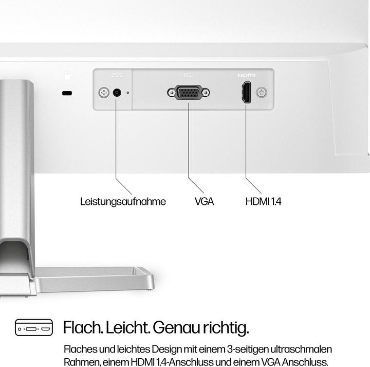 Produktbild HP 524sw 60,96cm 24Zoll IPS 1920x1082 16:9 5ms HDMI VGA (P) (1920 x 1080 Pixel, 23.80")