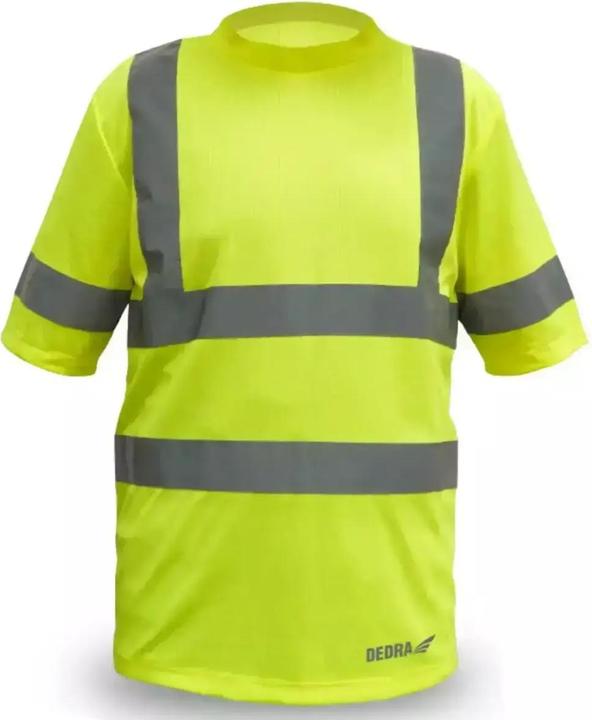 Actual product image Dedra Mens Reflective T-Shirt, Yellow, Size XXL (BH81T1-XXL) (XXL)