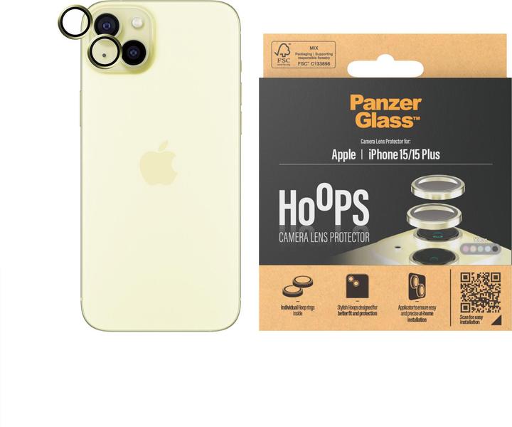 Image du produit PanzerGlass Hoops Camera Lens Protector (1 pièce(s), Apple iPhone 15)