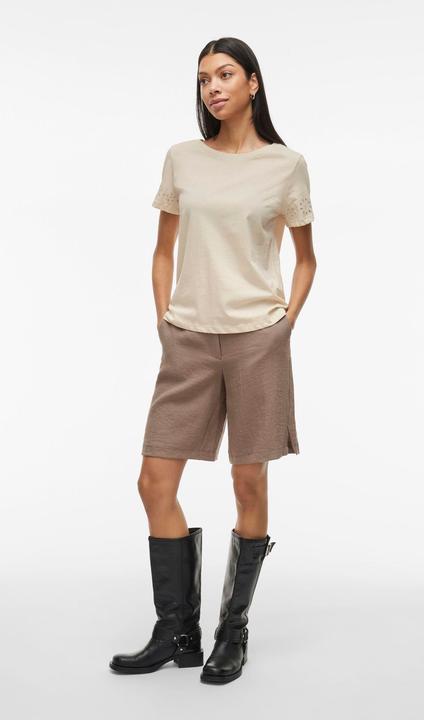 Actual product image Vila Rundhals Oberteil mit kurzen Ärmeln (M)