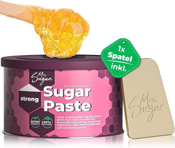 Mr. Wax Zuckerpaste Strong mit Spatel (2 x)