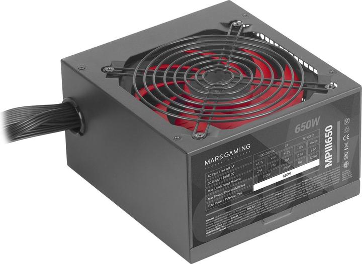 Productafbeelding Mars Gaming MPIII650 Voeding 650 W 20+4 pin ATX Zwart (650 W)