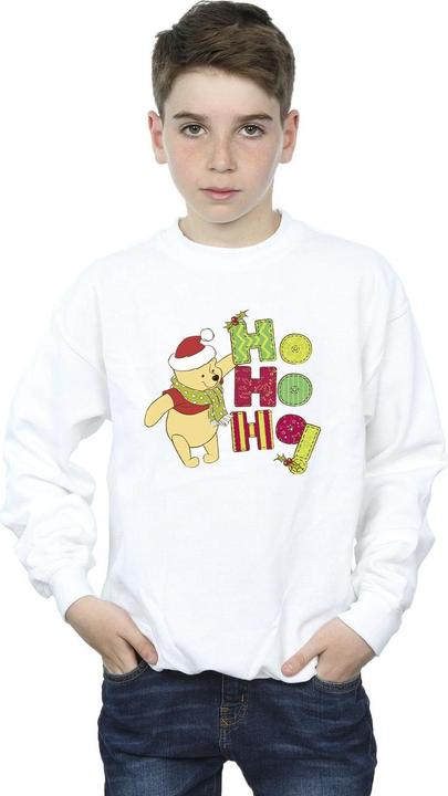 Actual product image Disney Boys Winnie The Pooh Ho Ho Ho Scarf Sweatshirt (116)