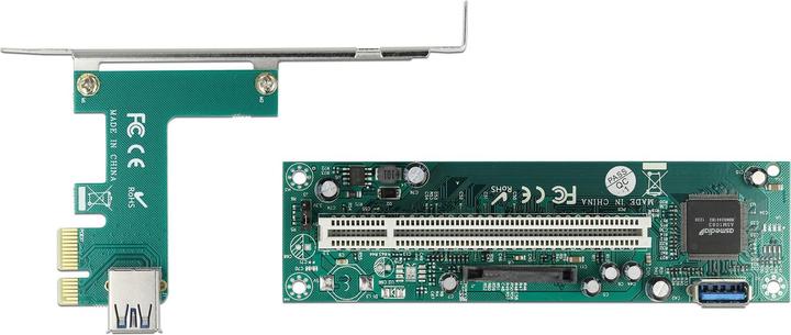 Actual product image Delock Riser card PCI Express x1 to 1 x PCI 32 bit slot with 60 cm cable
