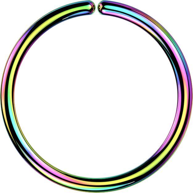 Star Piercing Micro Piercing Ring farbig (ohne Messing, Titan G23)