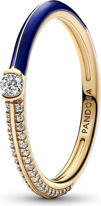 Pandora ME Pavé & Blau Doppelring