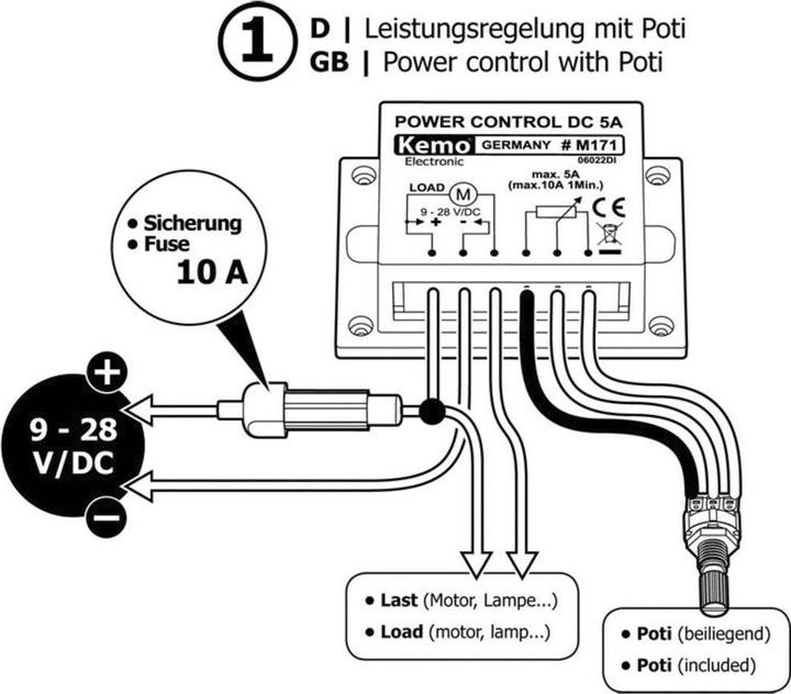 Actual product image Kemo Power controller module M171