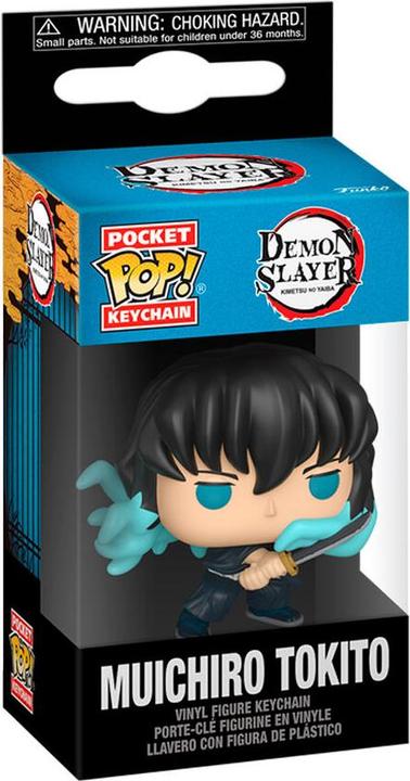 Actual product image Funko Demon Slayer: Kimetsu no Yaiba POP! vinyl keyring 4 cm Muichiro (Attack) Display (12)