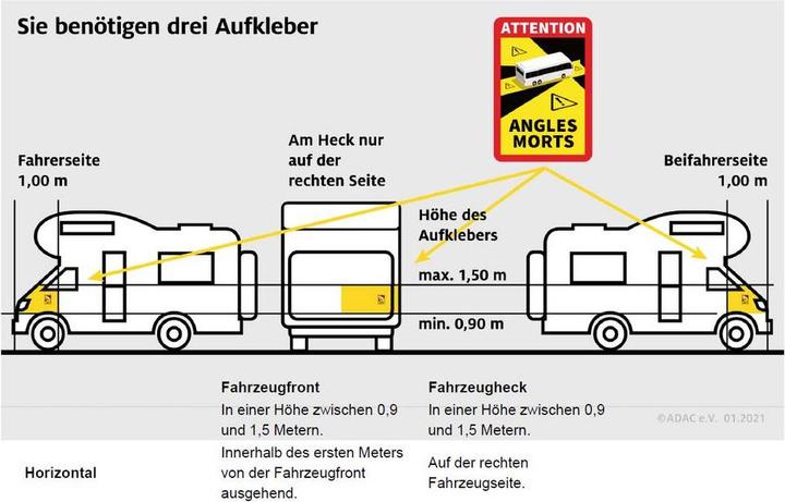 Produktbild IWH 097610 Fahrzeug-Warnmarkierung 3 St.