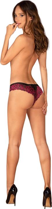 Actual product image Obsessive Rosenty Slip Schwarz/Lila (L, XL)
