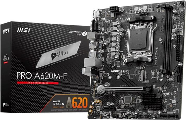 Image du produit MSI Pro A620M-E (AM5, AMD A620, mATX)