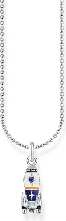 Produktbild Thomas Sabo Kette mit Raketen-Anhänger Silber (Emaille, 925er Silber, 38 - 45 cm)