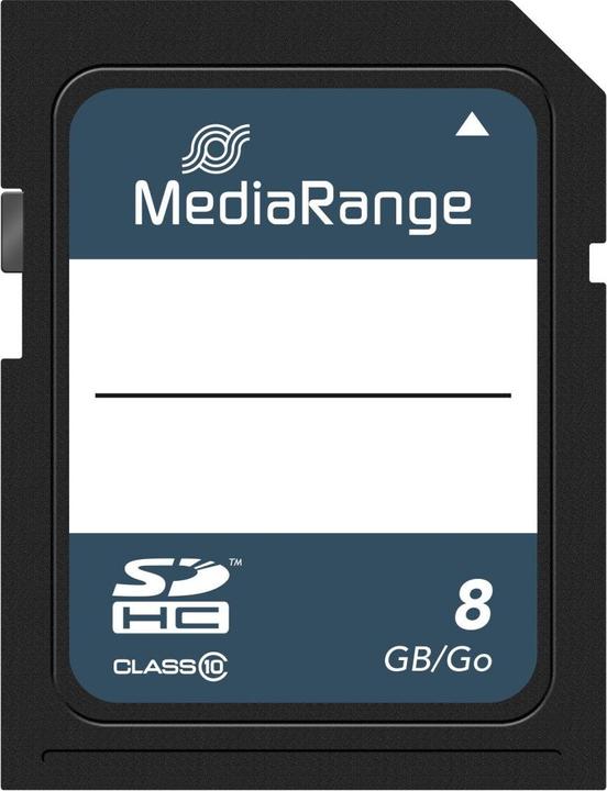 Actual product image MediaRange Flash memory card (8 GB, SDHC, U1)