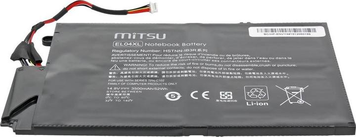 Actual product image Mitsu BATTERY BC/HP-ENVY4 (HP 3200 MAH 48 WH) - Battery (4 Cells, 3500 mAh)