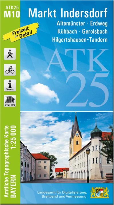 Actual product image ATK25-M10 Markt Indersdorf (Amtliche Topographische Karte 1:25000)