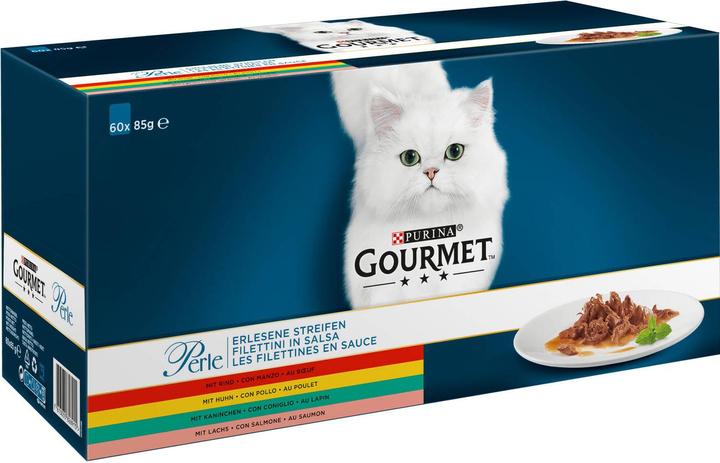 Image du produit Gourmet Perle Les Filettines en sauce (Senior, Adulte, 60 pcs, 5100 g)