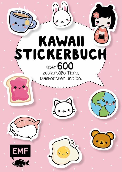Livre d'autocollants Kawaii - Volume 1