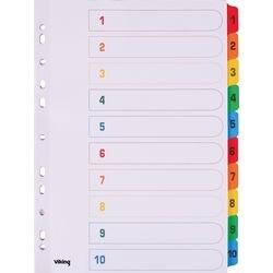 Actual product image Office Depot Register A4 10-piece multicoloured 11-fold