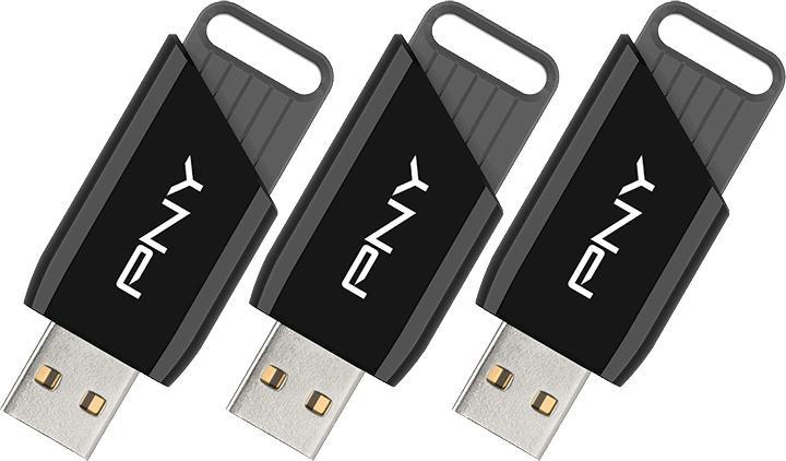 Produktbild PNY ATTACH X USB 3.2 128GB PACK X3 (128 GB, USB-A)