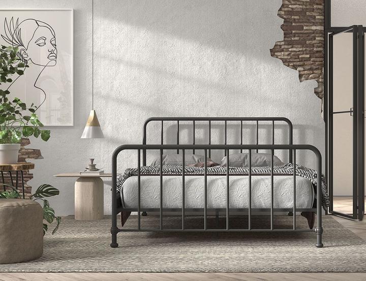 Image du produit Vipack Bronxx Lit Noir Mat 160X200Cm (160 x 200 cm)