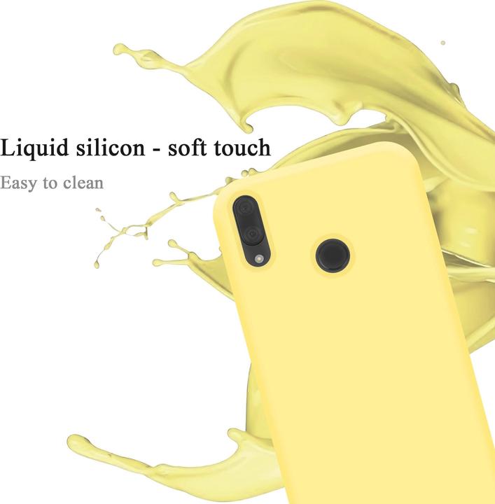 Actual product image Cadorabo TPU Liquid Silicone Case Cover (Huawei Y7 Prime (2019), Huawei Y7 (2019))