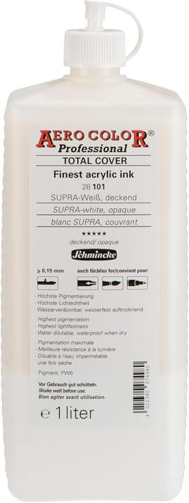 Actual product image Schmincke AERO COLOR Professional Acrylfarbe (White, 1000 ml)