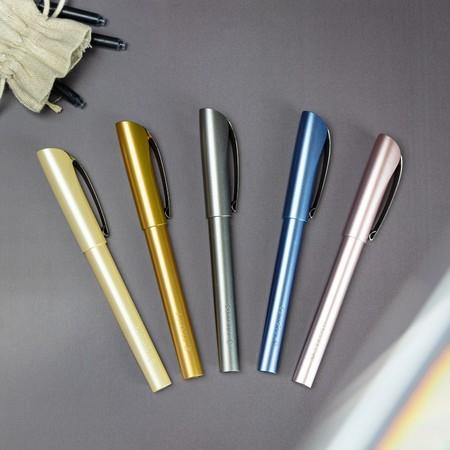 Image du produit Schneider 168623 Ceod Shiny Stylo (pour droitiers et gauchers, plume M, cartouche d'encre incluse bleu roi (Bleu, 1 x)