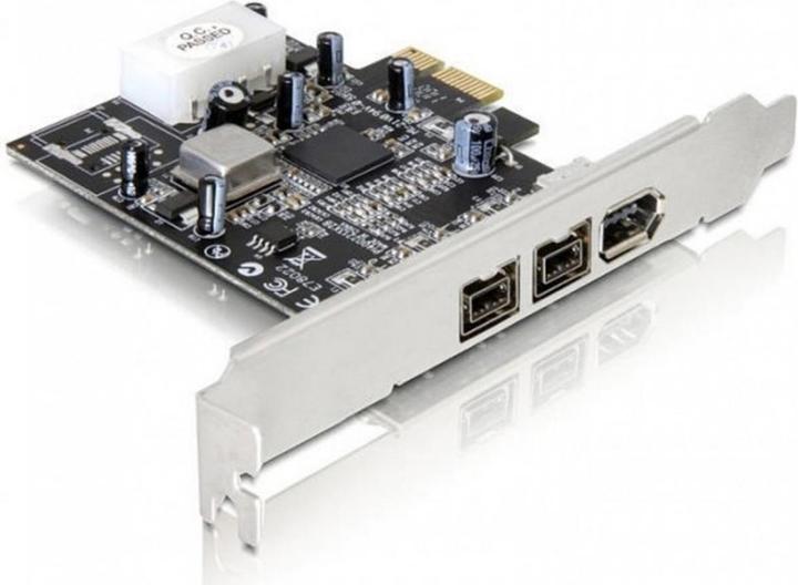 Produktbild Delock 89153, PCI-E x1 zu 2x 1394B + 1x 1394A